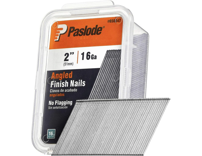 Paslode 50mm 16ga 20 Degree Angled Galvanized Finish Nails 2,000