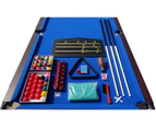8FT Pool Table Pockets Billiard Snooker Table 25mm Table Top With Full Accessories
