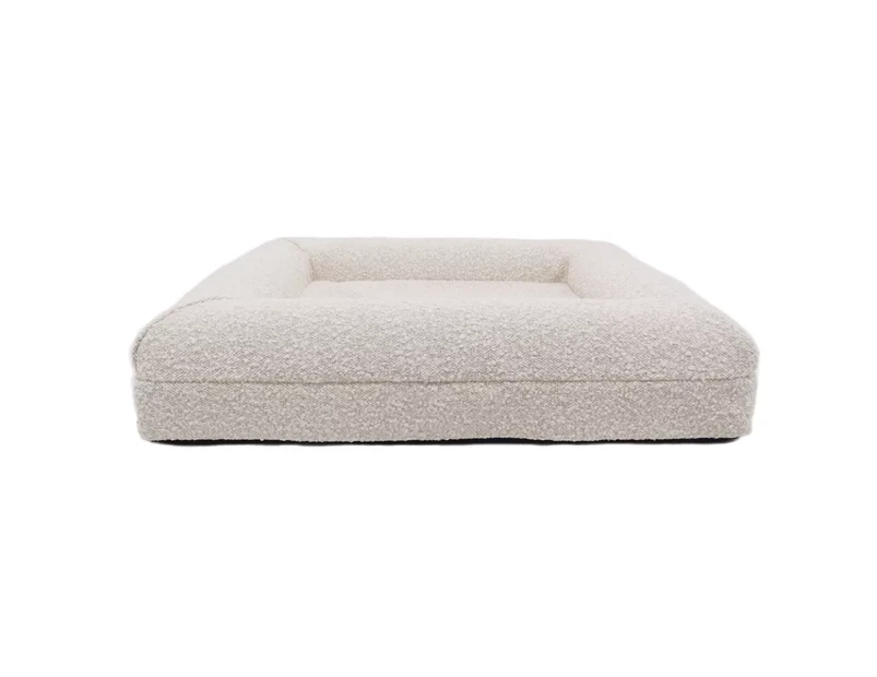 House Of Pets Delight Memory Foam Dog Bed in Bouclé