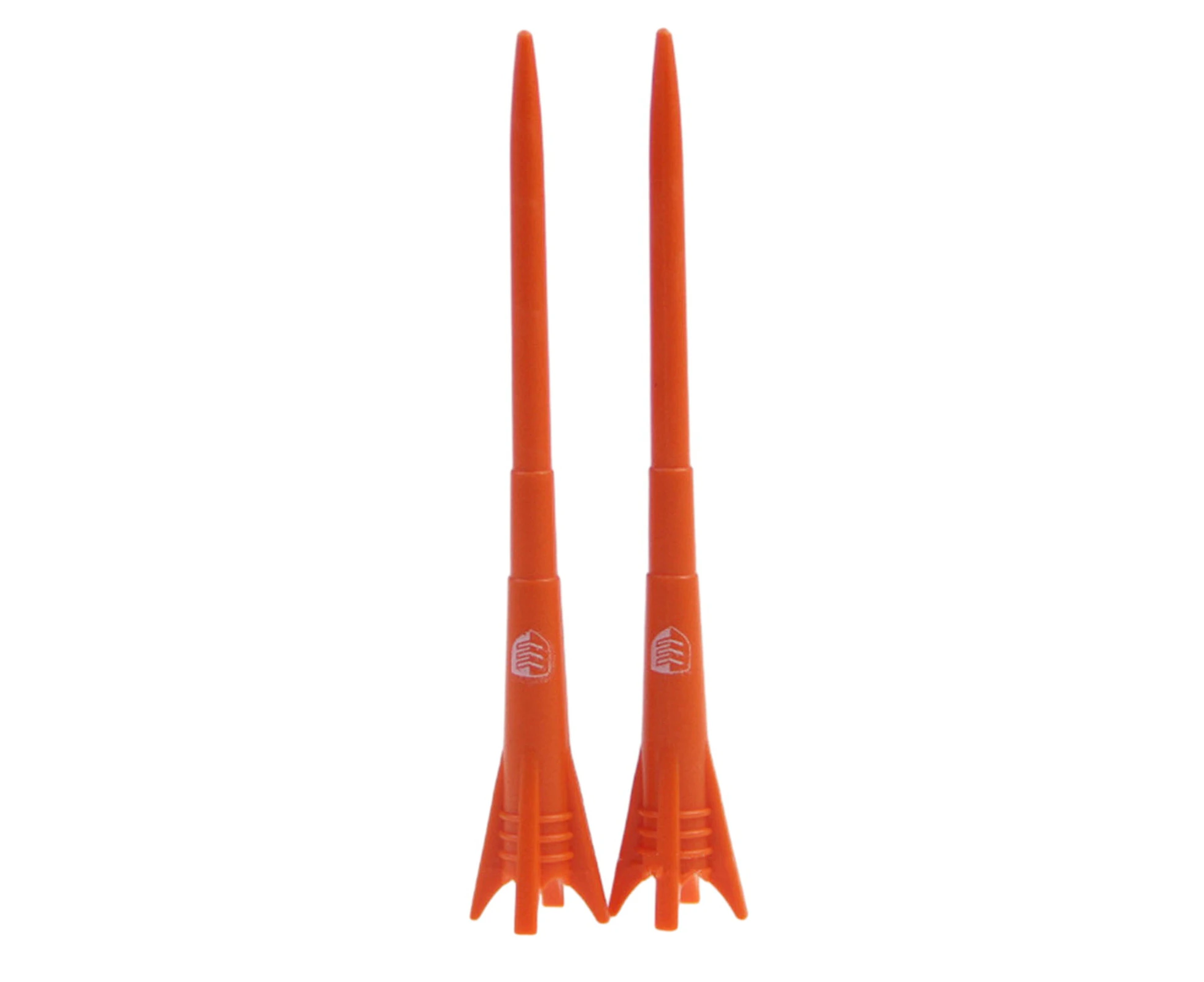 2Pcs Golf Tees Wear-resistant High Stability Low Friction Easy Installation Unbreakable Long Golf Tees Golf Training Tools-Orange