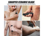 Couzinni Men's Groin Body Trimmer Ipx5 Watterproof Ceramic Blade Potable Rechargeable Shaver Groomer