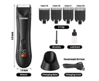 Couzinni Men's Groin Body Trimmer Ipx5 Watterproof Ceramic Blade Potable Rechargeable Shaver Groomer