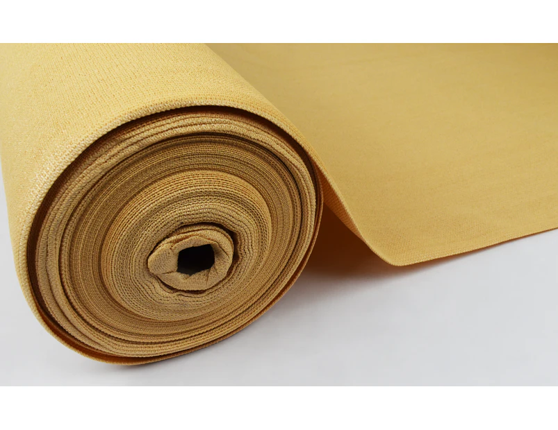 Hercules Shade Cloth - 180gsm Breathable 1.83 x 50m length Beige 70% UV Shade clothSail Garden Mesh Roll Outdoor