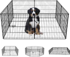 ADVWIN 36" 8 Panel Dog Playpen Foldable Pet Fence Dog for Puppy Rabbit Portable Exercise Dog Cage