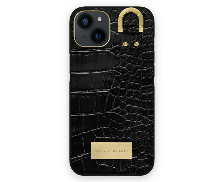 Ideal of Sweden Black Croco Case (Suits iPhone 14 Plus)