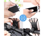 Phone Holder Non-slip 360 Degree Rotation Universal Handlebar Mounted Navigation Phone Bracket for-Black