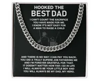 luxoz To My Dad Necklace-Gifts For Dad Who Loves Fishing