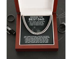 luxoz To My Dad Necklace-Gifts For Dad Who Loves Fishing