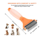 2 Sided Dog Grooming Rakes