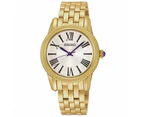 Seiko Neo Classic SRZ440 P1 Gold/White Dial Women's Quartz Analog Watch