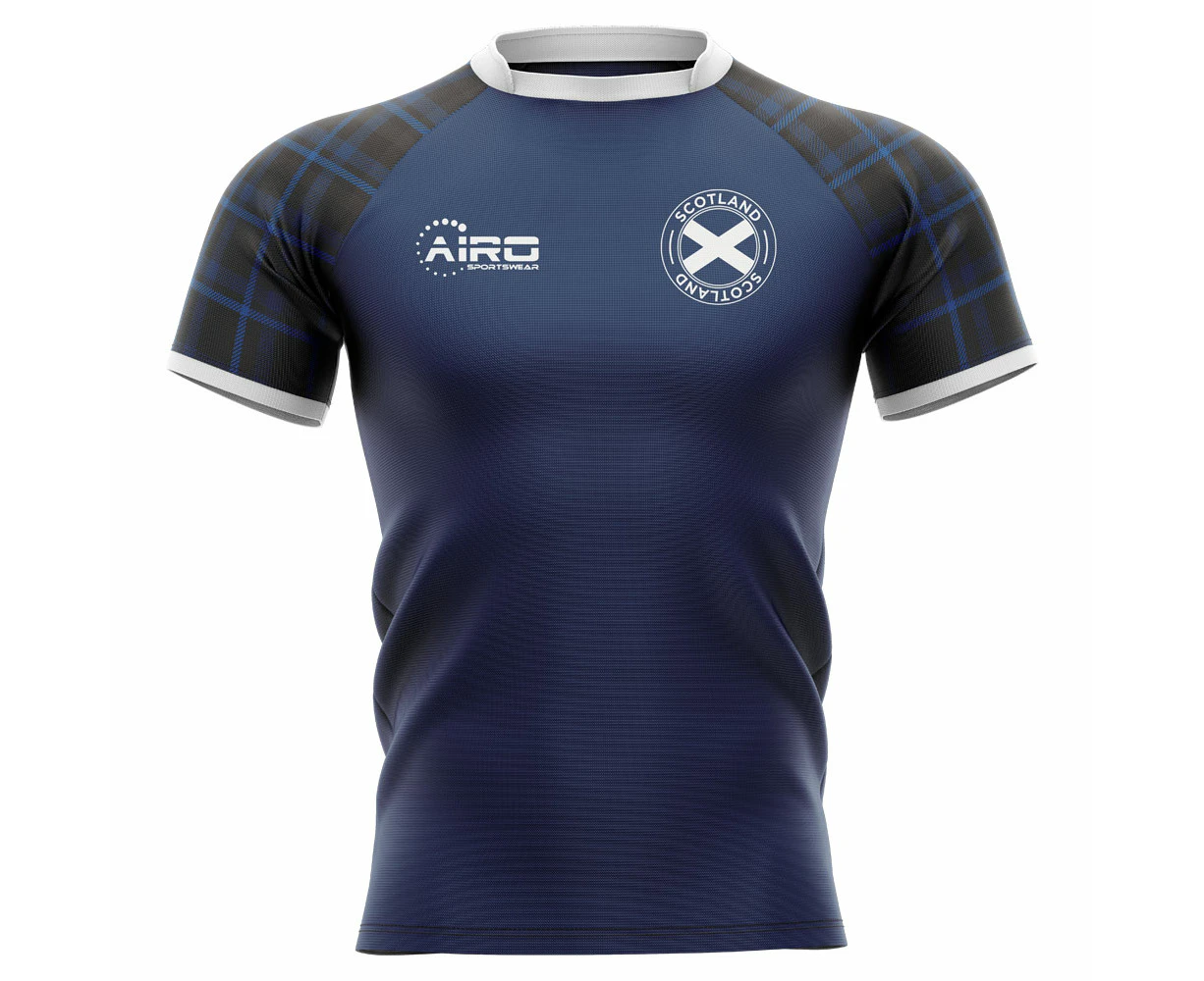 2023-2024 Scotland Home Concept Rugby Shirt - Adult Long Sleeve