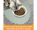 Silicone Pet Feeding Food Mat Dog Cat Placemat Mat, Anti-Slip Waterproof Pet Bowl Mats style1