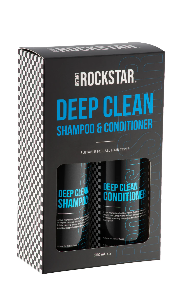 Instant Rockstar Deep Clean Shampoo & Conditioner Duo 250ml x 2