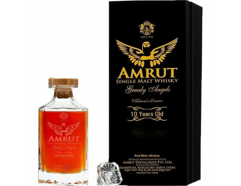 Amrut Greedy Angels Chairman's Reserve 2019 10 Years Single Malt Indian Whisky 700ml