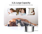 3.2L Stainless Steel Pets Water Dispenser