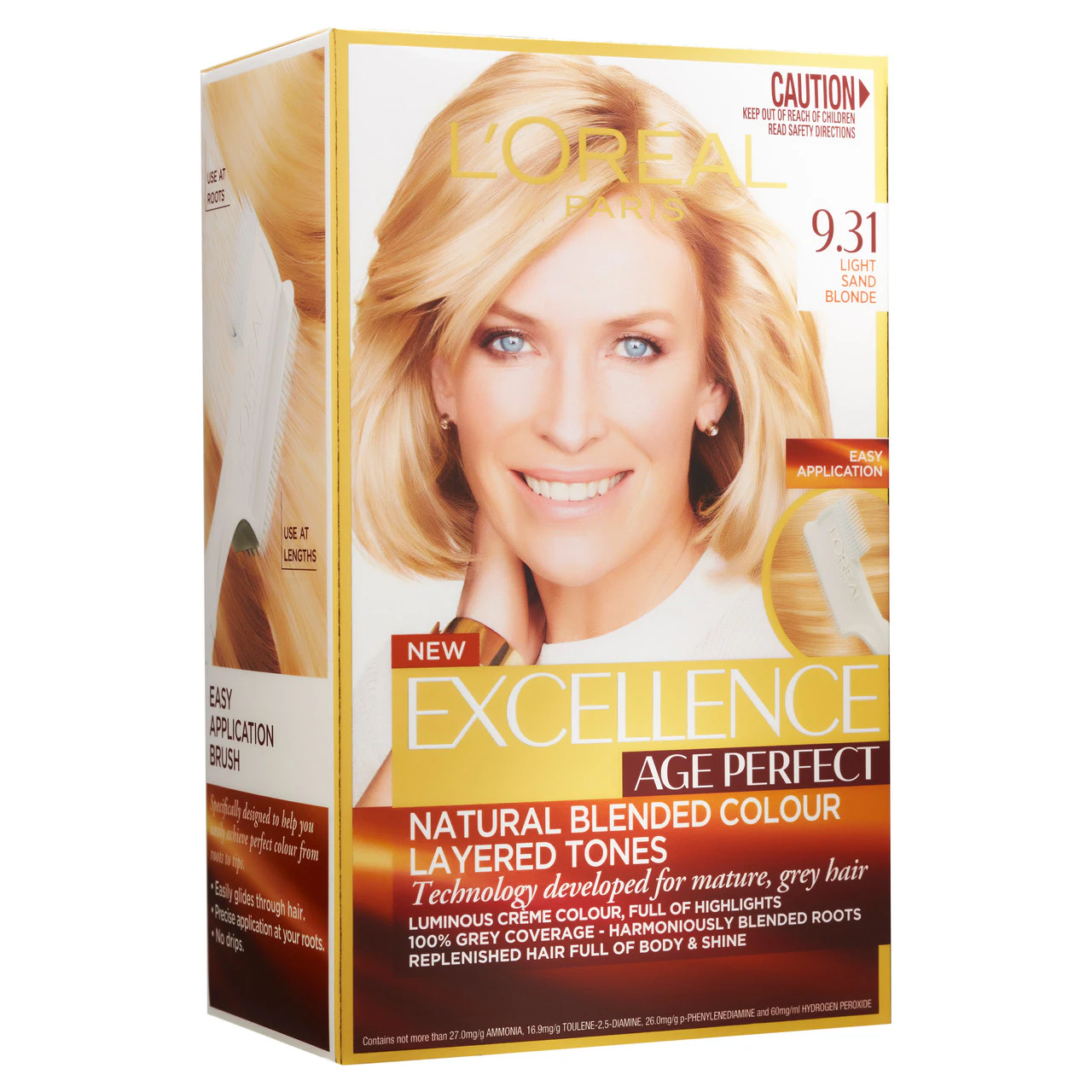 L'Oreal Paris Excellence Age Perfect Permanent Hair Colour, 9.31 Light Sand Blonde