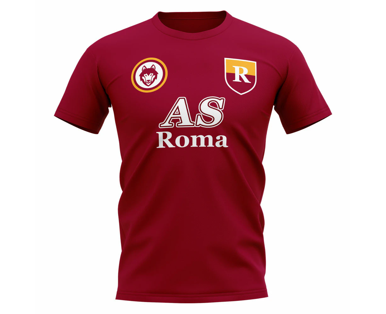 Roma Vintage Football T-Shirt (Maroon)