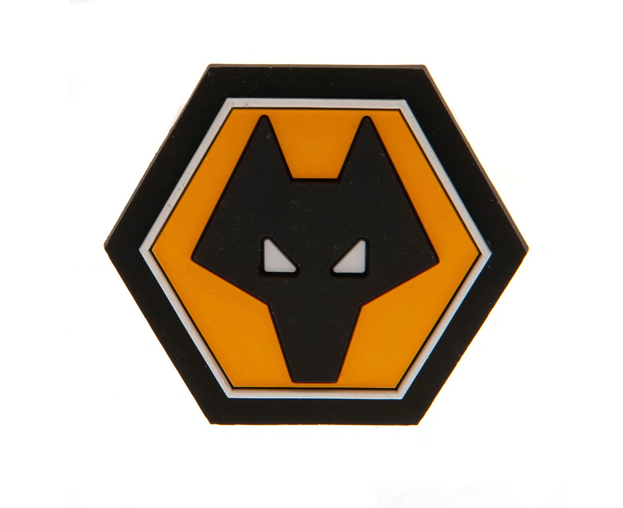 Wolverhampton Wanderers FC 3D Crest Fridge Magnet (Black/Yellow) - TA11163