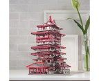 Piececool 3D DIY Metal Model Kits - Yuewang Tower - Ancient Chinese Architecture -Building Metal Puzzle for Teens & Adults, Building Model Kit