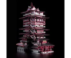 Piececool 3D DIY Metal Model Kits - Yuewang Tower - Ancient Chinese Architecture -Building Metal Puzzle for Teens & Adults, Building Model Kit