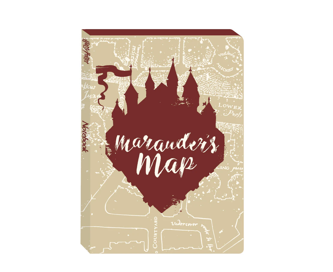 Harry Potter - Stationery & Notebooks - Harry Potter Marauders Map A5 Flex 288 Page Notebook - Gift for your Kids - Diary - Planner - Notebook - Be - MKTPs