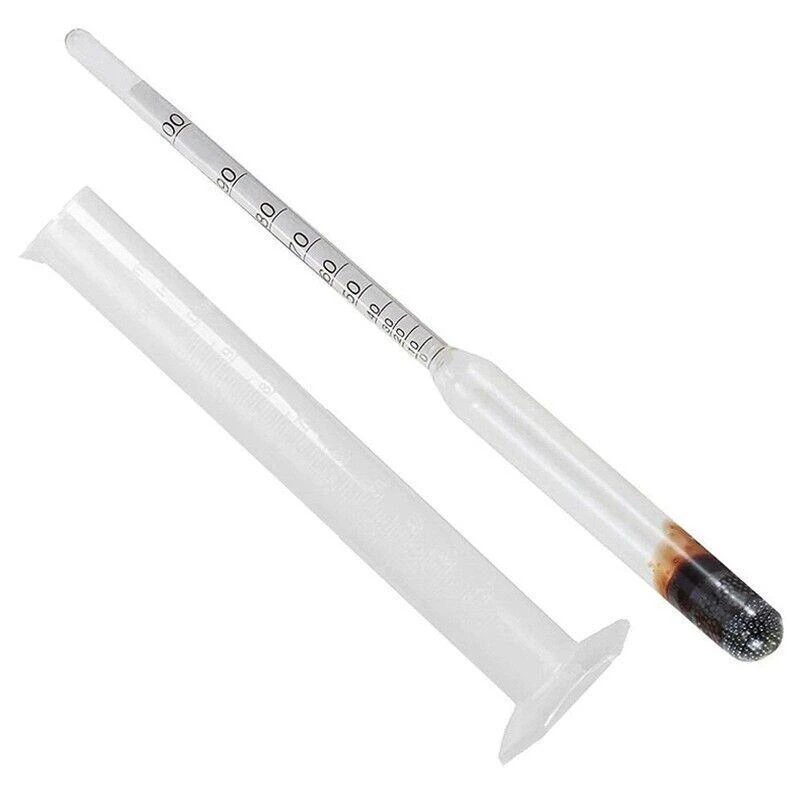 Alcohol Hydrometer Distilling 0-100% Meter With Measuring Cup 100Ml Au Stock