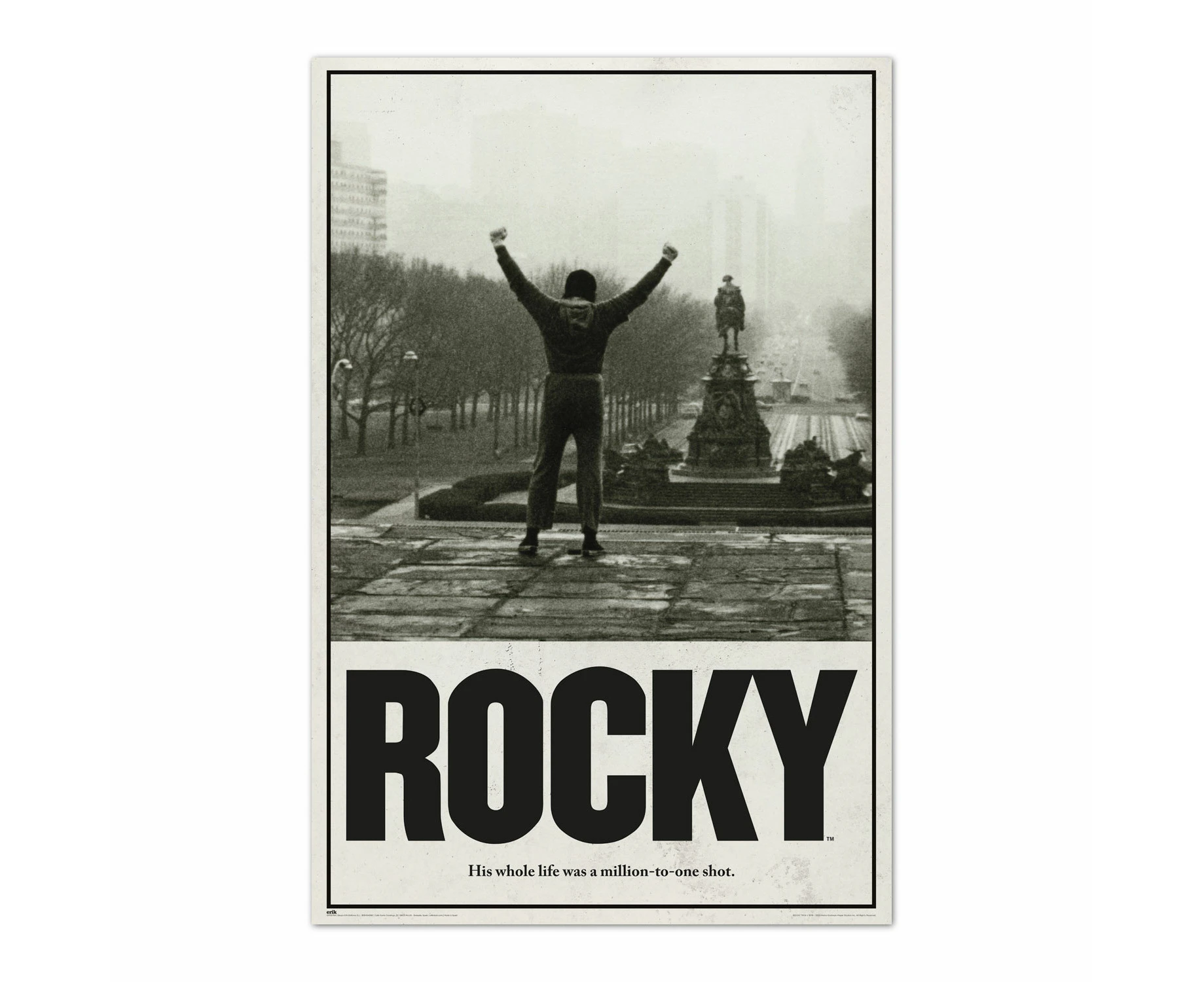 Rocky Balboa/Rocky Film Poster - 35.8 x 24.2 inches / 91 x 61.5 cm - Shipped Rolled Up - Cool Posters - Art Poster - Posters & Prints - Wall Poste - MKTPs