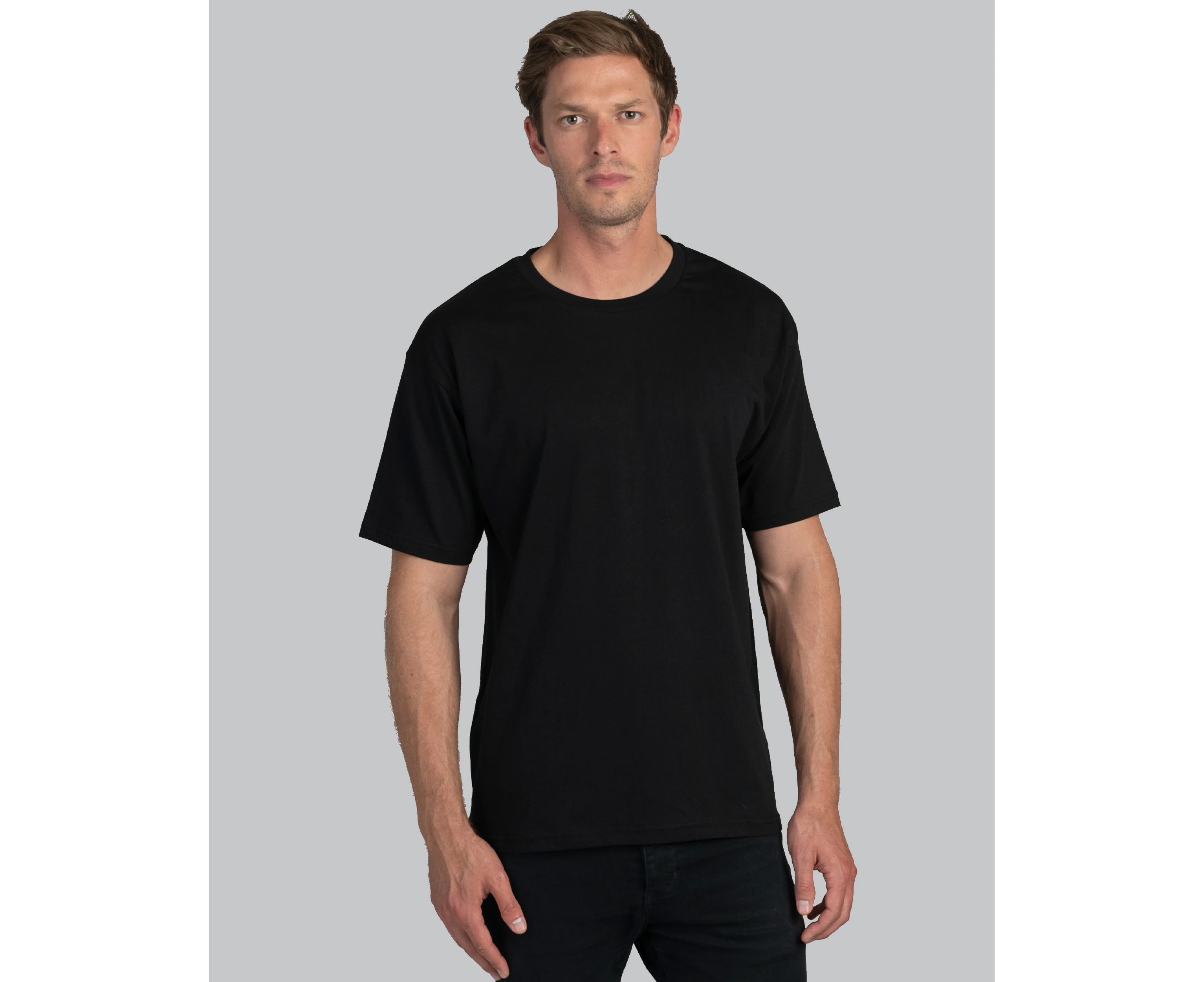 Crewneck T-Shirt /Tshirt / Short Sleeve / Premium Cotton Black Colour