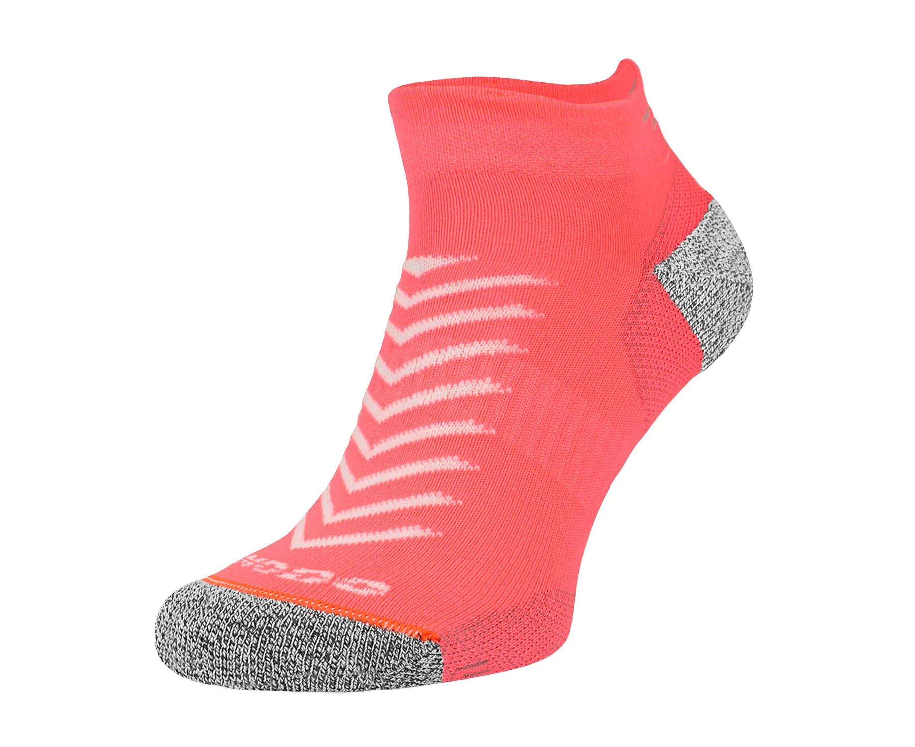 Hi Viz Running Socks | Comodo | Lightweight Anti Blister Sports Socks | Reflective Coolmax Socks - Neon Salmon - Neon Salmon