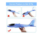 Kids Hand Throw Air Plane Glider Outdoor Toy - Large - Navy