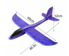 Kids Hand Throw Air Plane Glider Outdoor Toy - Large - Navy