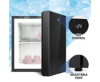 Advwin 32L Mini Upright Freezer Digital Display Freezer Compact Freezer Home Dorm Commercial Freezer Black