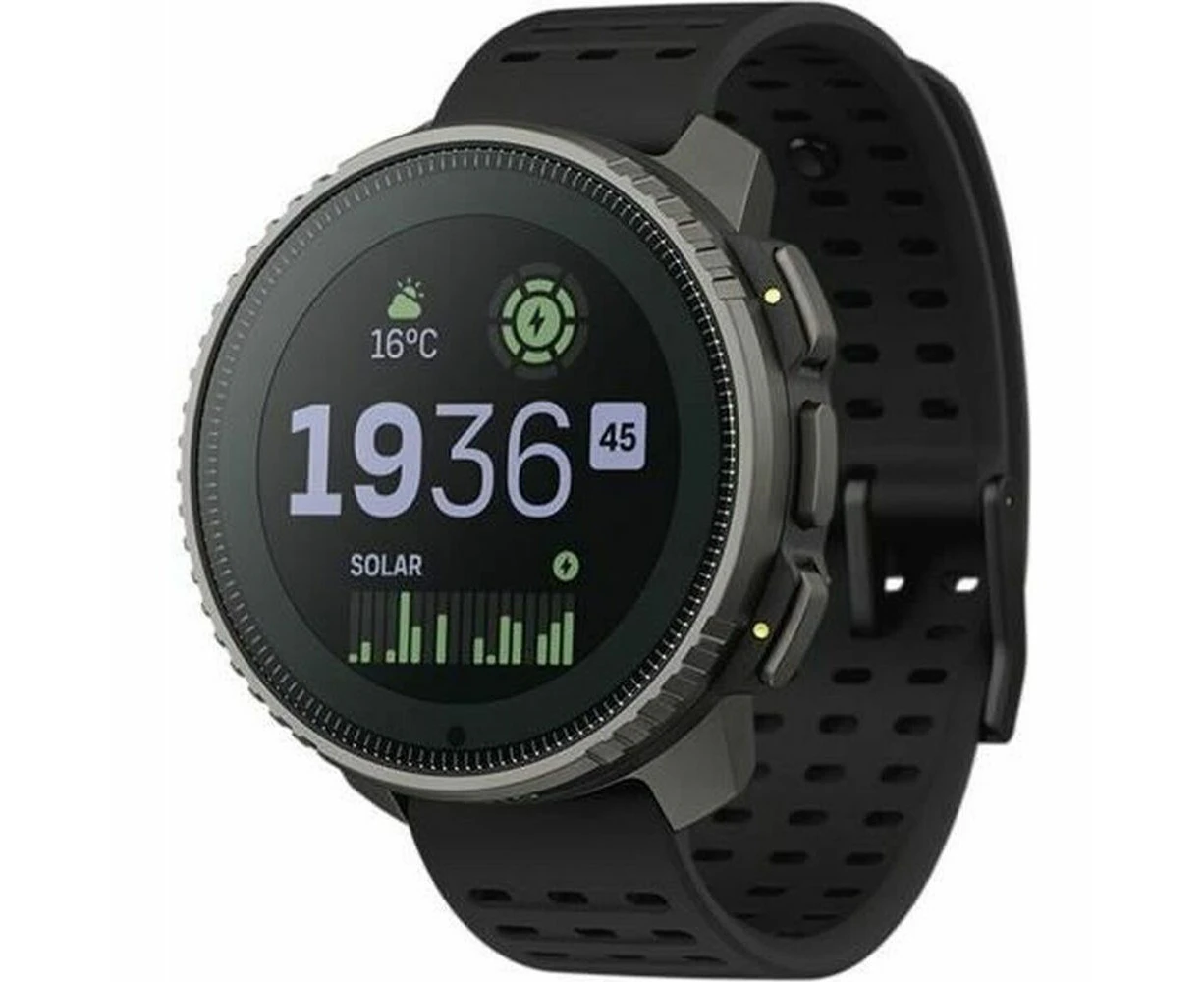 Suunto Black Titanium 49 Mm Men's Smartwatch With Water Resistance And Multisport Functions