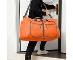 Travel Foldable Duffle Bag Gym Sports Lightweight Luggage Duffel Foldaway Bags-Orange