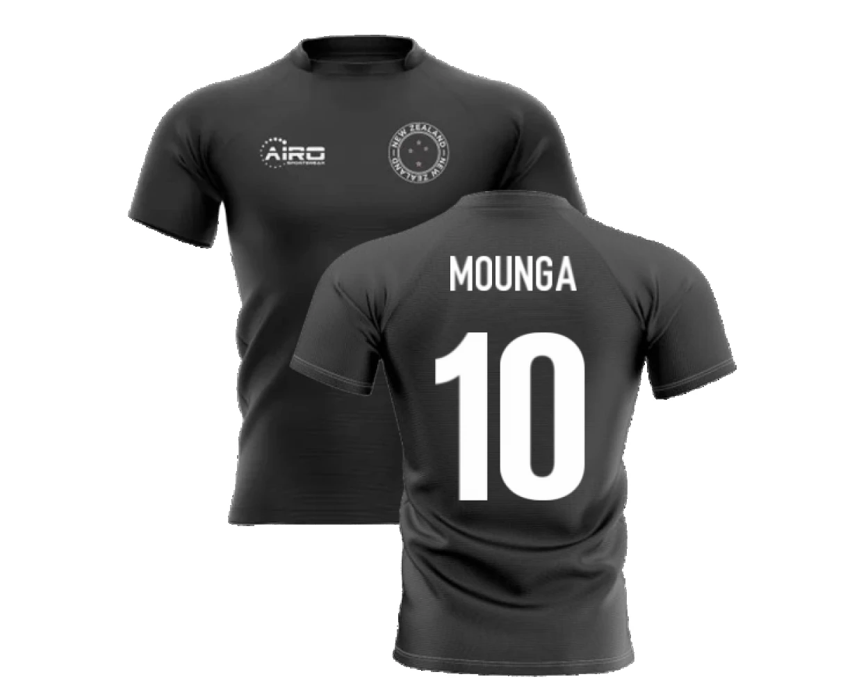 2023-2024 New Zealand Home Concept Rugby Shirt (Mounga 10)