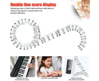 3pcs Removable Piano Keyboard Note Labels Reusable Silicone Piano Stickers 88 Keys
