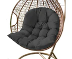 Swing Chair Egg Cushion Sofa Hanging Chair Seat Relax Cushions Padded Pad Covers Black