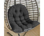 Swing Chair Egg Cushion Sofa Hanging Chair Seat Relax Cushions Padded Pad Covers Black