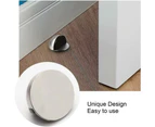 Door Stop Stainless Steel Door Stoppers Self Adhesive Doorstop for Prevent a Door from Hitting a Wall or Over Opening 2pcs silver