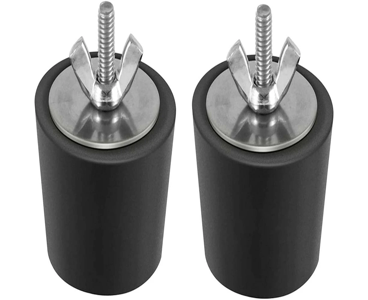 Winter pool plugs  pool inlet nozzle rubber plug with stainless steel wing nut against frost damage to 2pcs black