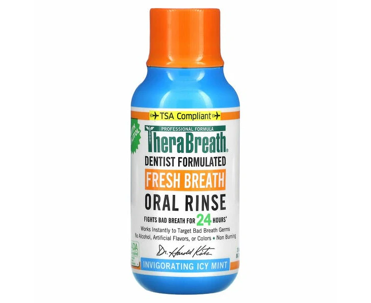 Fresh Breath Oral Rinse, Invigorating Icy Mint, 3 fl oz (88.7 ml)