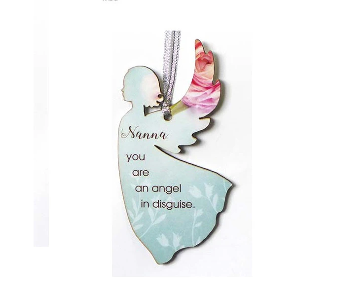 ARTON GIFTWARE Heavenly Rose Hanging Angel Plaque Nanna 12x6cm