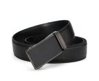 Slide Ratchet Men's Belt Genuine Leather Dress Belts for men-Black