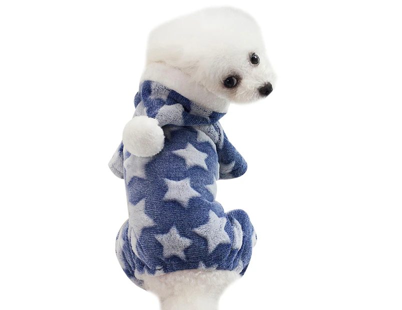 -xxl-Pet Star Four Legged Fleece Dog Warm Clothing in Autumn and Winter Pet Home Fleece