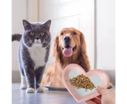 S Ceramic Pet Bowl Cat Food Water Bowl Shallow Cat Dish Cute Pet Plate Feeding Container  S