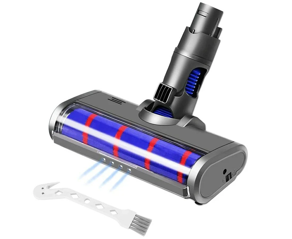 Soft Roller Cleaner Head For Dyson V6 Dc58 Dc59 Dc61 Dc62 Dc74 Cordless Vacuum Cleaner Attachment With Led Headlight