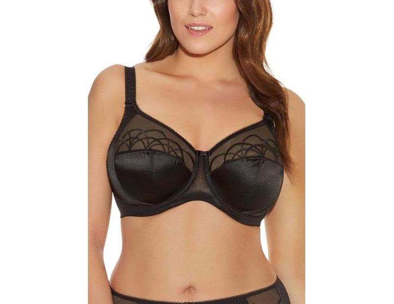 Elomi Womens  Cate W Underwired Full Cup Banded Bra Black (BLK) Cs-Black