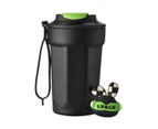 1pcs Stainless Steel Solid Color Coffee Insulated Mug for Boys and Girls Cute Portable Walking Mugs - Black