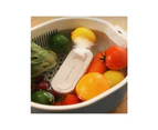 Protable Food Purifier Fruit Vegetable Washing Machine Wireless Fruit Purifier Small Pesticides Disinfection Cleaner-Color-orange