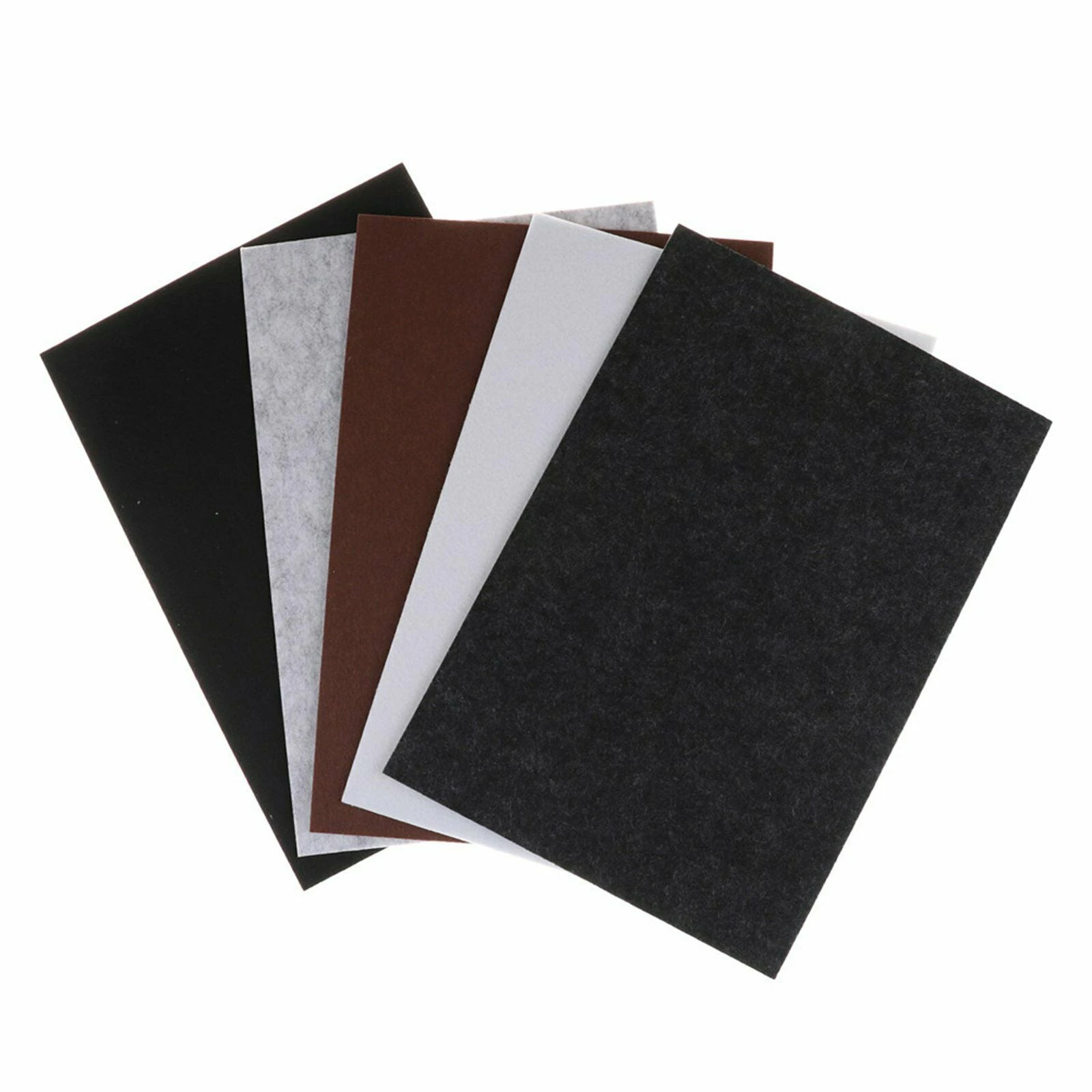 2PCS A4 Large Pieces Felt Furniture Floor Protector Pads Mar Self Adhesive Heavy Duty - Black